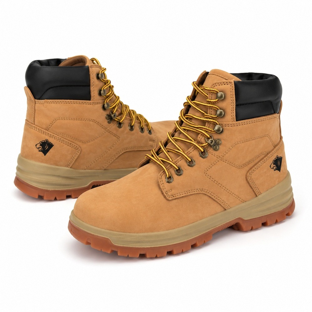 Herman Survivors Grizzly Leather Boots Mens 9W Wheat Steel Toe Work‎ Boots New